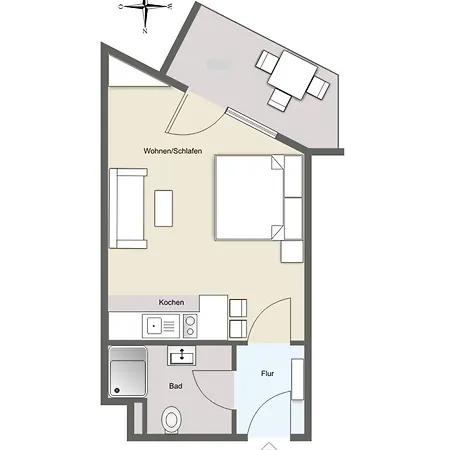 Lejlighed Appartementhaus Bracht - Kleine Welle *